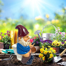Load image into Gallery viewer, Garden Goblin Funny Garden Gnome Statue, Naughty Garden Gnome Dwarfs Sculpture, Rude Garden Gnomes Man Ornaments, Resin Indoor Outdoor Figurine Art Decorations for Patio, Yard, Lawn(AW-004)
