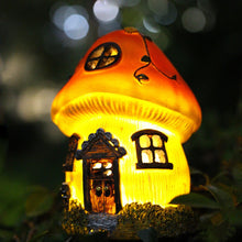 Load image into Gallery viewer, MOUNTTU Fairy Doors for Trees Outdoor, Fairy House Waterproof Resin Garden Statues for Yard Lawn Decor
