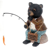 Load image into Gallery viewer, Bernie The Bear 20 cm Resin Garden Fishing/Pond Ornament
