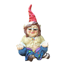 Load image into Gallery viewer, Funny Garden Gnome Couple Statue - The 60&#39;s Peace Man and Chick Hippie Zen Naughty Gnome Garden Peeker Yard Art Decoration for Indoor Outdoor Lawn Ornaments Garden Sculpture Very personal(D)
