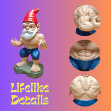 Load image into Gallery viewer, GIOMLE Bodybuilder Garden Gnome - Muscle Gnomes Statue, Funny Outdoor Decor for Home, Patio &amp; Gym, Weatherproof Lawn Decoration, Unique Gifts for Men/Women &amp; Fitness Enthusiasts
