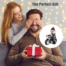 Load image into Gallery viewer, LUFEIS Gnome Statue, Riding Dwarf Statue, 13.5cm Outdoor Funny Garden Gnomes Decoration, Resin Dwarf Figurine Riding Motorcycle, Waterproof Gnome Figurine for Garden Yard Patio Lawn Decoration
