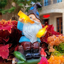 Load image into Gallery viewer, Gifts for Dad, Funny Garden Gnomes outdoor, Solar Gnomes Garden Ornaments Statue Lights, Dad Birthday Gifts for Men from Son, Daughter, Presents for Men Unique
