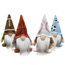 Load image into Gallery viewer, Vytina Little Football Rugby Gnomes Plush Ornaments Cute Swedish Tomte Nisse Dwarf Gnome Doll Sports Game Fans Gifts Tiered Tray Home Decoration
