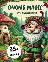 Load image into Gallery viewer, Garden Gnome Coloring Book: Fantasy and Christmas Gnomes for Adult Stress Relief and Nature Lovers

