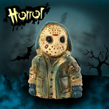 Load image into Gallery viewer, shyhand Horror Movie Garden Gnomes Halloween Decoration Outdoor Statue Pennywise Michael Myers Freddy Jason Chucky Clown Action Figurines Collectible Scary Creepy Garden Home Lawn Shelf Table Decor
