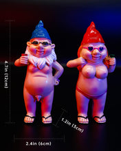 Load image into Gallery viewer, Estefanlo Garden Gnome Funny Couple, Couple Statue, Figures Decoration for Outdoors, Outdoor Sculpture, Waterproof, Funny, Dwarf, Gift Home, Lawn, Balcony
