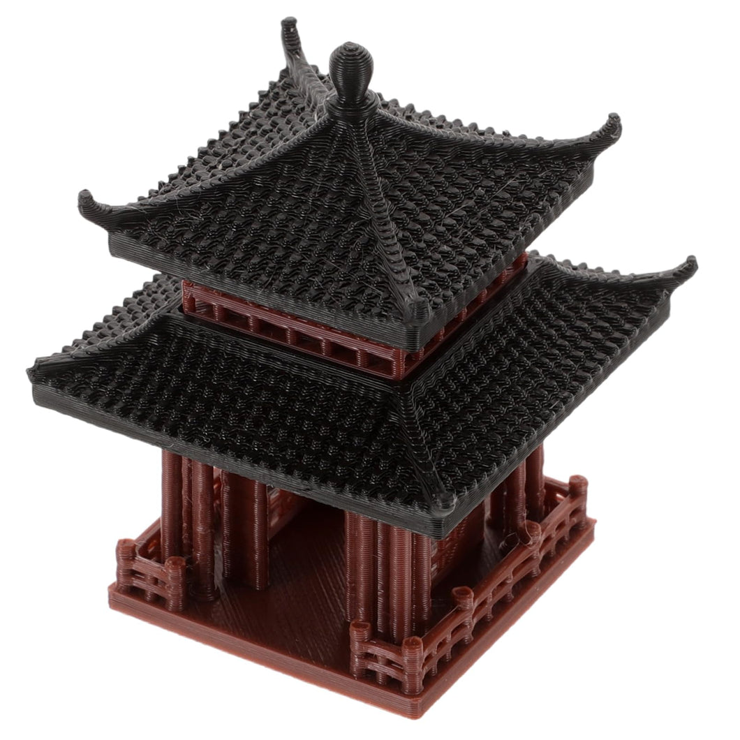 TOYANDONA Miniature Pagoda Statue Chinese Japanese Asian Garden Decor Bonsai Mini Pavilion Tower Fairy Garden Accessories for Micro Landscape Aquarium Ornaments