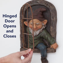 Load image into Gallery viewer, Bits and Pieces - Gnome From The Window Tree Decoration - Garden Decoration - Tree Face - Sculpture

