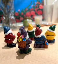 Load image into Gallery viewer, Mini Gnomes Set of 7 - Fairy Garden Accessories, Tiny Gnome Figurines for Miniature Fairy Garden Decor, Plant Pot Decorations
