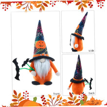 Load image into Gallery viewer, Dbvnnsy 2PCS Halloween Gnomes, Halloween Gonk with Bat Spider Web and Pumpkin Pattern Cute Plush Faceless Doll for Halloween Decorations Indoor Home Decor
