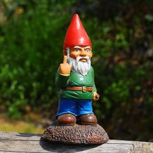 Load image into Gallery viewer, Garden Gnomes Funny Middle Finger Gnomes Garden Ornaments Resin Rude Garden Gnomes Middle Finger Naughty Gnomes for Yard Lawn Garden Decorations
