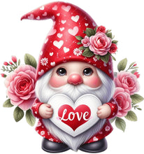 Load image into Gallery viewer, x12 Floral Gnome Gonk Valentine&#39;s Day Vinyl Decal Stickers Colour df831
