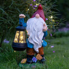 Load image into Gallery viewer, Candieslife Solar Garden Statue Lights Gnome Figurine with Solar Lantern, Outdoor Garden Succulent Ornaments Waterproof, Mothers Day Mom Gifts for Outside Patio Yard Lawn Decor
