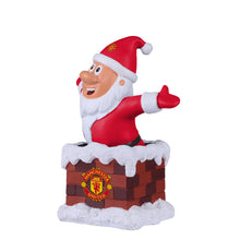 Load image into Gallery viewer, FOCO Premier League Football Manchester United Fan Chimney Christmas Indoor Outdoor Ornament Bearded Gnome

