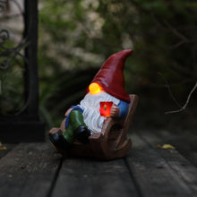 Load image into Gallery viewer, Solar Garden Gnomes Outdoor Statue with Solar Lights,Figurine Lights Solar Garden Yard Decorations Outdoor Decorations for Patio,Yard,Lawn Ornament，Mom Gift Unique Housewarming Gifts
