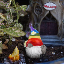 Load image into Gallery viewer, Garden Rainbow Gnome Resin Statue, Faceless Doll Figures Miniature Home Decoration for Lawn Ornaments Indoor or Outdoor Patio Deck Yard Garden Lawn Porch-4 x 4 x 10 cm/ 1.57 x 1.57 x 3.94 Inches
