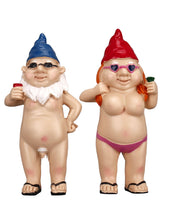 Load image into Gallery viewer, BBdis 2 PCS Garden Gnomes, 4.7 Inch Naughty Garden Gnome Funny Gnomes Statue for Home Indoor or Outdoor Lawn Gnome Decorations Housewarming Halloween
