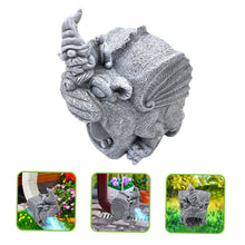 Load image into Gallery viewer, Toyvian Gnome Downspout Extension Tool Adorable Garden Decor Statue for Gutter Drainage Decorative Rain Diverter for Lawn Practical and Charming Outdoor Ornament
