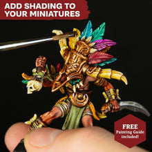 Load image into Gallery viewer, The Army Painter, Warpaints Fanatic Washes Paint Set, 10 x 18 ml Acrylic Paints - Model Paint Washes and Shades for Miniature Models, Warhammer &amp; Dnd miniatures
