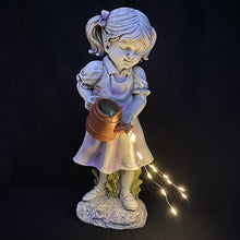 Load image into Gallery viewer, Bexdug Solar Garden Outdoor Statues | Resin Fairy Statues for Yard - Multipurpose Girl Decoration for Flower Beds, Decorative Outdoor Sculpture for Home
