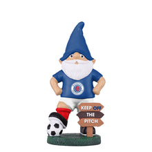 Load image into Gallery viewer, FOCO Officially Licensed Rangers FC Keep Off The Pitch Football Garden Gnome
