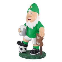 Load image into Gallery viewer, FOCO World Cup Euros Football Northern Ireland Fan Beer Garden Gnome
