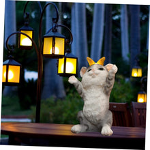 Load image into Gallery viewer, Cabilock 1pc Solar Cat Light Decor Solar Energy Adornment Garden Decorative Cat Lamp for Courtyard Lawn Patio Gentle Lighting for Outdoor Spaces
