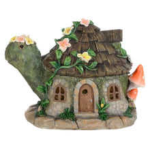 Load image into Gallery viewer, Azuma Solar Power House Garden Decoration Resin Ornament LED Light - Turtle Cottage
