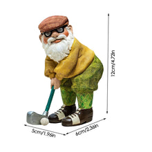 Load image into Gallery viewer, Moageme Golfing Garden Statue, Golfer Garden Outdoor Figurine, Funny Golf Garden Statue Ornaments, Golf Dwarf Resin Handicrafts Decorations for Patio Yard Lawn Home
