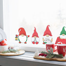 Load image into Gallery viewer, Stickerscape Christmas Gonks Window Stickers (Gnomes)| Christmas Window Decorations to Create a Winter Themed Display | Reusable, Re-positionable and Cleanly Removable
