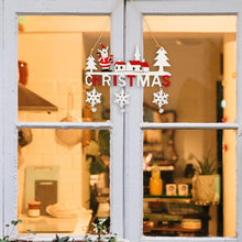 Load image into Gallery viewer, Thyonta 3 Pcs Wooden Christmas Ornaments Santa Snowman Reindeer Hanging Decorations with Hollow Design Crafted for Indoor Use Enhance Festive Atmosphere in Home &amp; Dining Spaces

