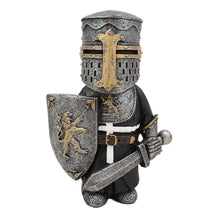 Load image into Gallery viewer, Swtgaah Knight B Garden Gnome Statue Knight Gnome Sculpture Knight Guardian Sculpture Garden Gnome Ornaments Suitable for Gardens, Lawns and Courtyards
