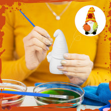 Load image into Gallery viewer, Youyole 3 Pack Ready to Paint Your Own Gnome Statues, 4&quot; Mini Blank Ceramics Unpainted Gnome Figurines Craft DIY Art with Brush Palette Paint for Adults(Fall)
