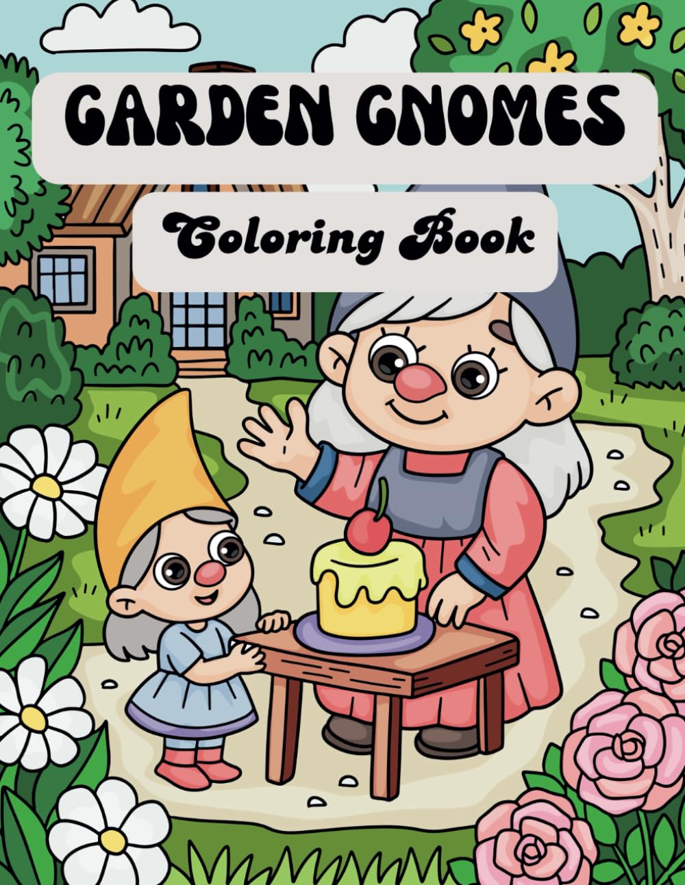 Garden Gnomes: Coloring book