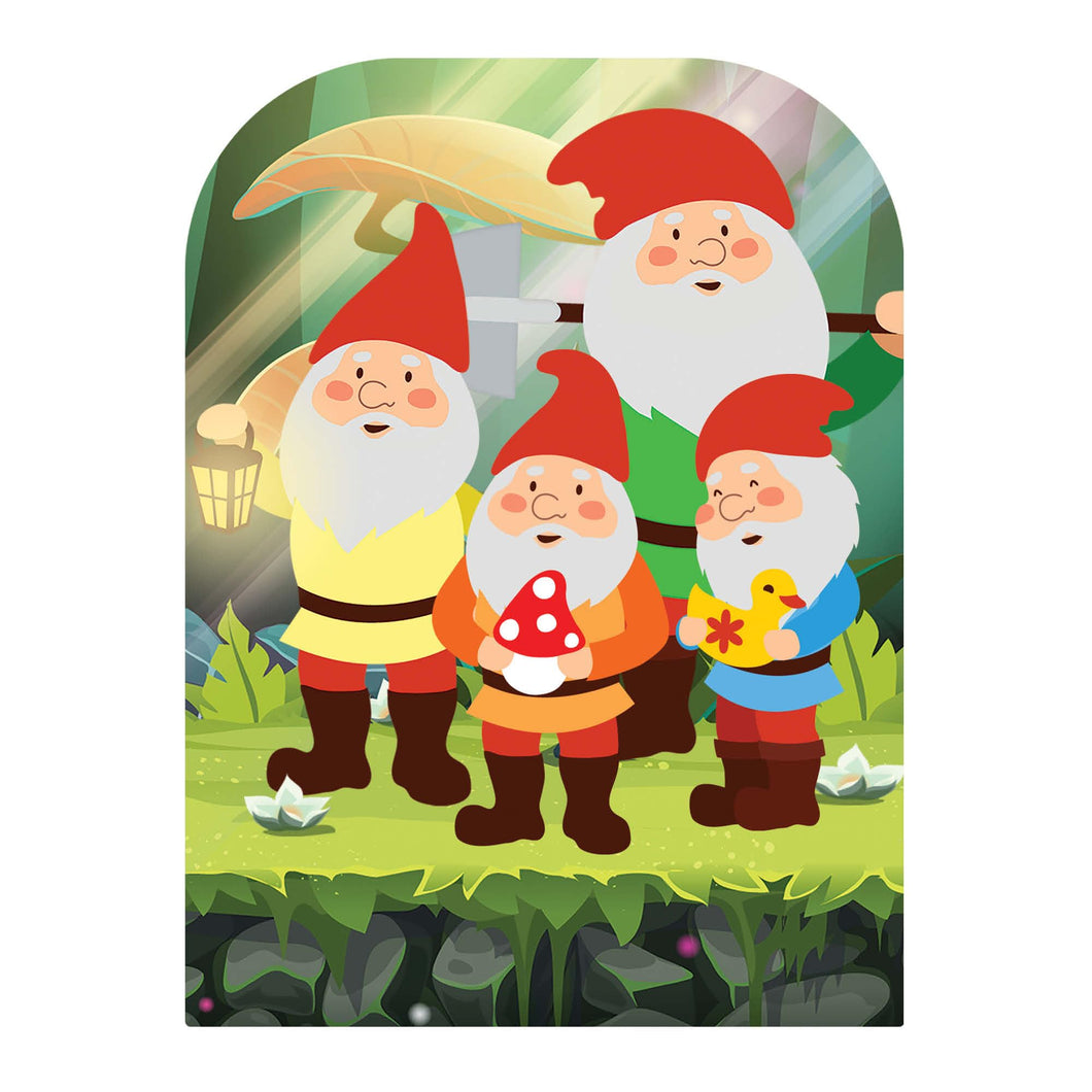 STAR CUTOUTS The Spirit of The Garden Gnomes Child Stand-In Cut Out, Cardboard, Multi-Colour, 131 x 95 x 131 cm
