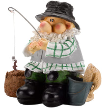Load image into Gallery viewer, Smart Solar Figure GNOMO Fishing 22.5CM, Black/White
