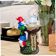 Load image into Gallery viewer, Gnome Solar Lights Outdoor Garden,Garden Gnomes Solar Light Garden Gnome Statue for Home Yard Porch Decor
