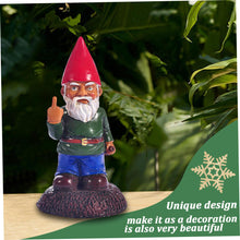 Load image into Gallery viewer, Garden Gnomes Funny Middle Finger Gnomes Garden Ornaments Resin Rude Garden Gnomes Middle Finger Naughty Gnomes for Yard Lawn Garden Decorations
