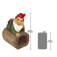 Load image into Gallery viewer, Garden Gnome Statue - Stormy the Gnome - Gnome Downspout Extender - Lawn Gnome
