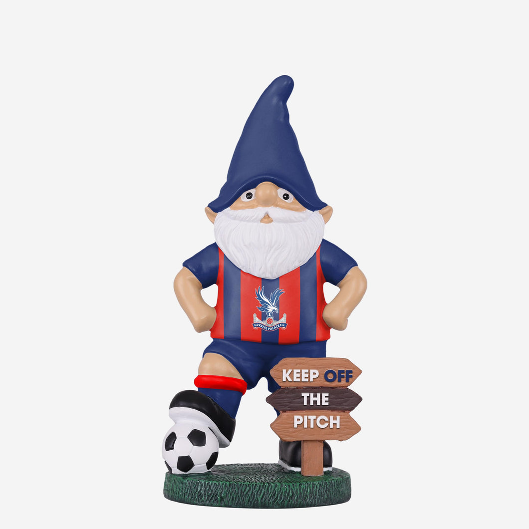 FOCO Officially Licensed Crystal Palace FC Keep Off The Pitch Football Garden Gnome