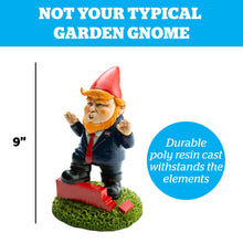 Load image into Gallery viewer, BigMouth Funny Outdoor Garden Gnomes Orange Overlord Wall Building Presidential Statue Decor
