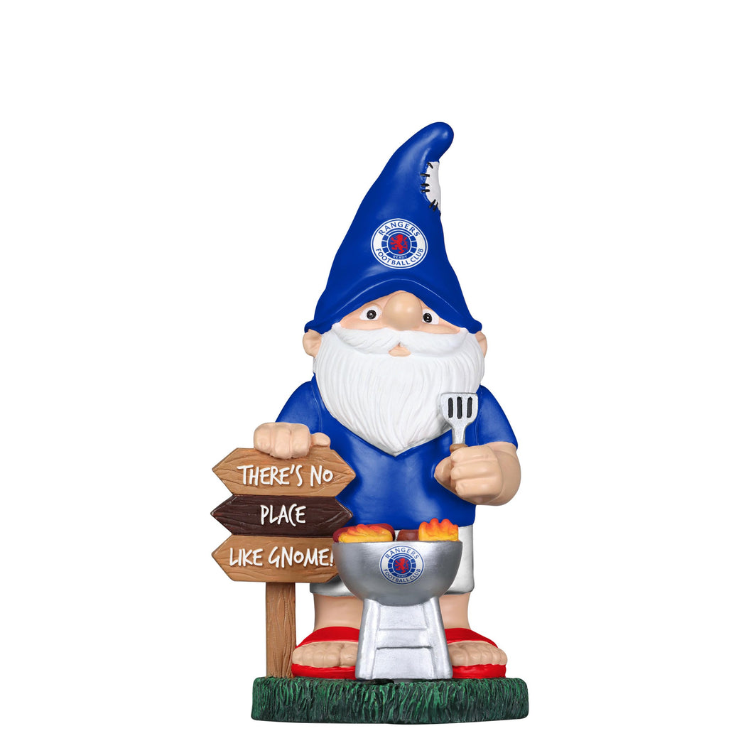 FOCO Officially Licensed Rangers FC BBQ Football Garden Gnome