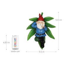 Load image into Gallery viewer, Exhart Good Time Ganja Lounging Gnome Statue | Hand Painted Gnome Art w/Battery Powered LED Light | Weed Smoking Gnome for Indoor &amp; Outdoor Décor for Home | œ12.5 L x 9.5&quot; W x 5&quot; H
