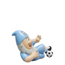 Load image into Gallery viewer, FOCO Officially Licenced Manchester City FC Sliding Tackle Football Garden Gnome
