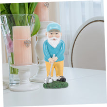 Load image into Gallery viewer, BCOATH Garden Golfing Gnome Statue Resin Gnome Figurine for Outdoor Garden Decor for Patio Balcony and Craftsmanship Realistic Design Fun Home Accent
