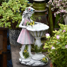 Load image into Gallery viewer, HIAME Garden Decoration Figures for Outdoor Use Large Solar Light, Flower Fairy Garden Decoration Flower Fairy Solar Light Resin Girls Outdoor Villa Decoration Gifts for Women (A)
