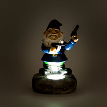 Load image into Gallery viewer, GreenLighting Solar Outdoor Second Amendment Lawn Gnome - Light Up Garden Statue by

