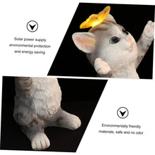 Load image into Gallery viewer, Cabilock 1pc Solar Cat Light Decor Solar Energy Adornment Garden Decorative Cat Lamp for Courtyard Lawn Patio Gentle Lighting for Outdoor Spaces
