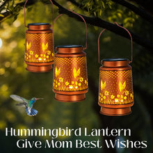 Load image into Gallery viewer, Birthday Gifts for Women, Garden Ornaments Outdoor Hummingbird Solar Lanterns for The Garden Lights Outdoor, Perfect Hummingbird Gifts Presents Mothers Day Gifts for Mum Grandma
